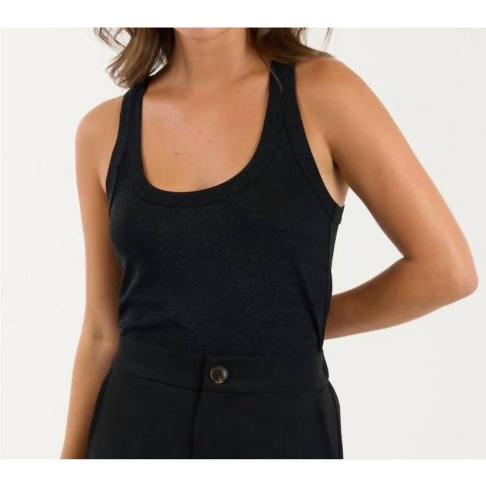 Sundays by wearesundays Wood Tank in Black